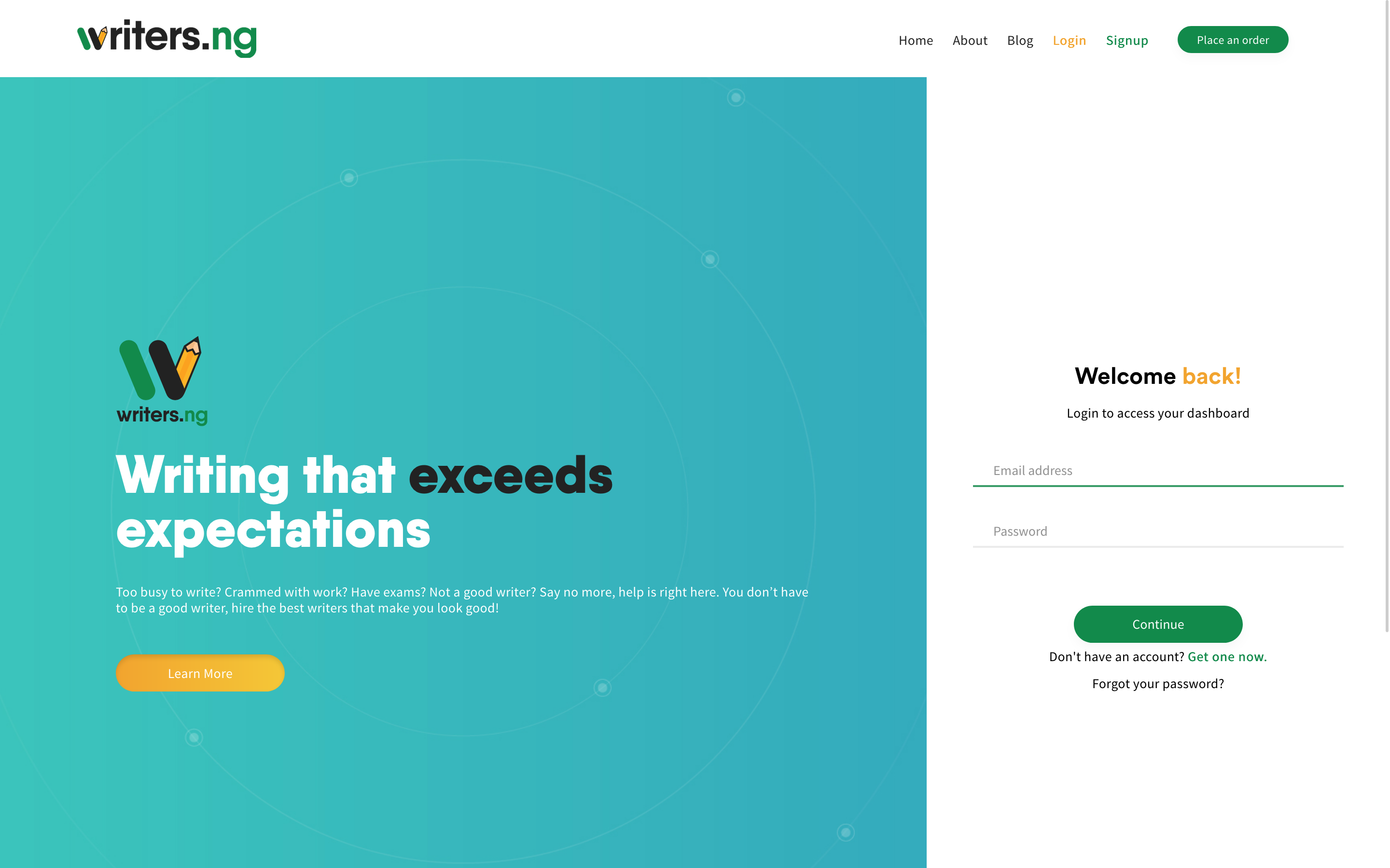 Writers.ng writing services platform
